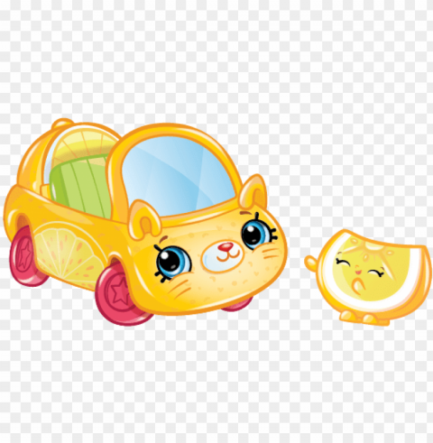 ccs1 lemon-limo - shopkins cutie cars lemon limo PNG Graphic with Transparency Isolation