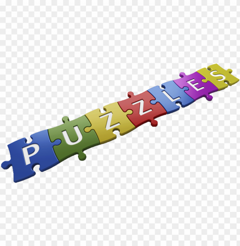 Celebrate National Jigsaw Day On 3rd November And Pick - Jigsaw Word Isolated Artwork On Transparent Background PNG