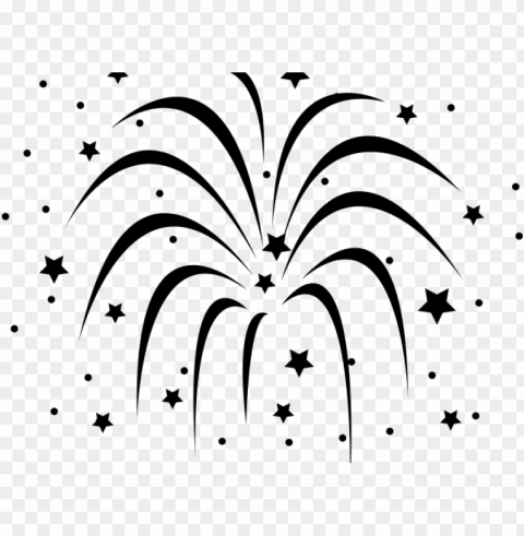 celebration clipart firework - fireworks black and white PNG free download