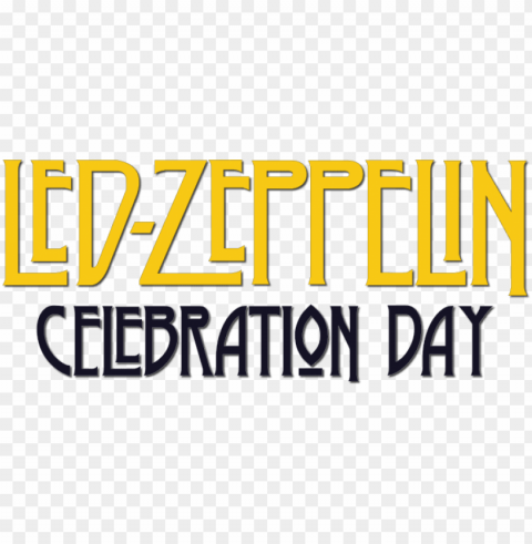 celebration day image - download font led zeppeli Transparent PNG Isolated Illustration