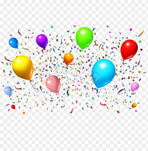 celebration free image - party streamers and balloons Clear PNG pictures compilation