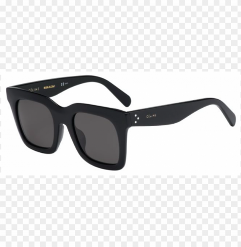 celine luca cl - black frame ray ban sunglasses PNG high quality