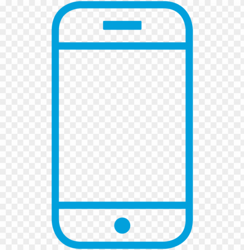 cell phone icon blue Transparent PNG illustrations