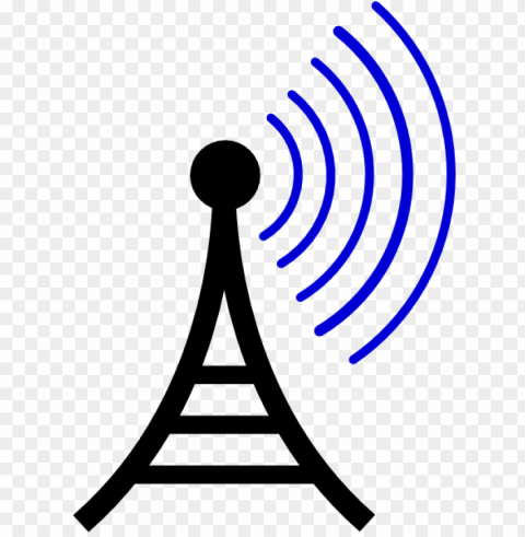 cell phone tower cartoo Isolated PNG Graphic with Transparency