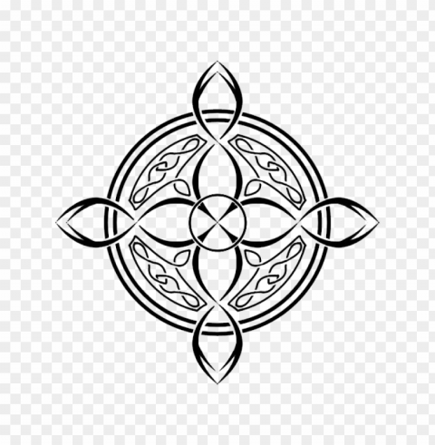 celtic cross tattoo Transparent Background Isolated PNG Icon