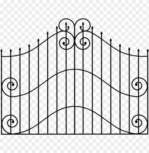 cemetery iron gate Clear PNG graphics