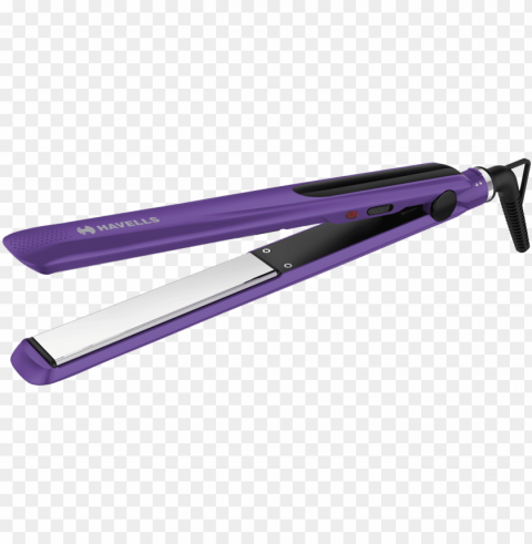 ceramic coated hair straightener - havells hair straightener Clear Background Isolated PNG Object