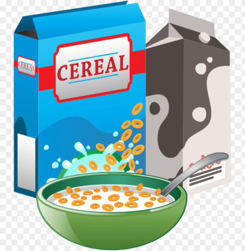 cereal PNG graphics with transparent backdrop