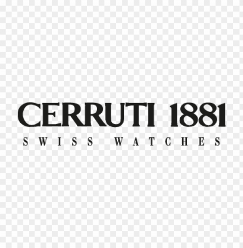 cerruti 1881 vector logo PNG Graphic with Transparency Isolation