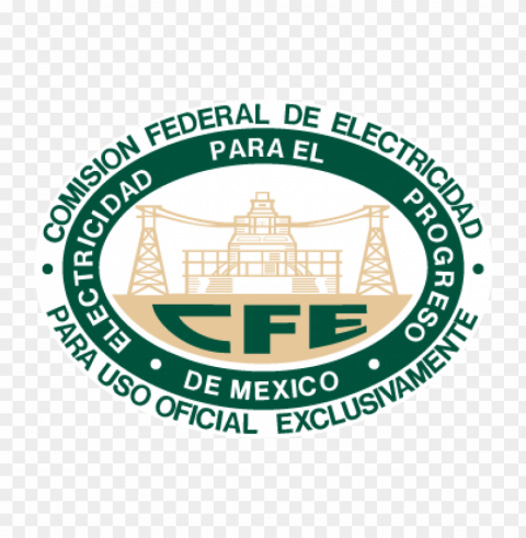 cfe mexico vector logo PNG clipart with transparency