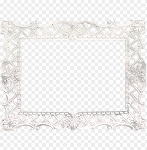 Ch - B - Rectangle Lace Frame Border PNG With Transparent Overlay