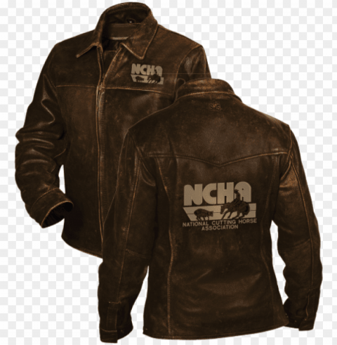 cha leather sm2 - leather jacket Transparent PNG Isolated Element with Clarity