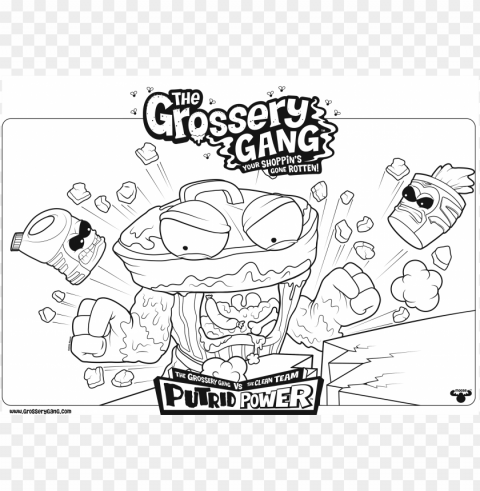 challenge grossery gang coloring pages image g - grossery gang colouring pages Transparent PNG images wide assortment