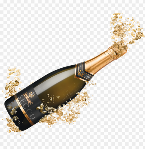 Champagne Food Clear Background Isolated Character On Transparent PNG