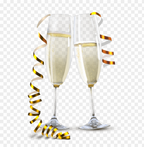 champagne glasses PNG clipart with transparency