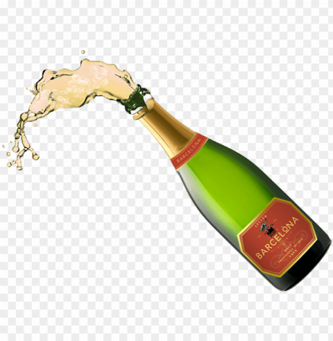 champagne splash svg library - wine bottle splash Clear Background Isolated PNG Object