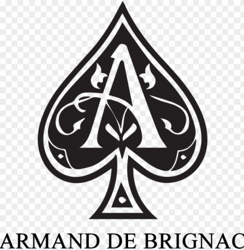 Champagne Taboo Lapdancing Ace Of Spades - Armand De Brignac Ace Of Spades Logo Isolated Illustration With Clear Background PNG