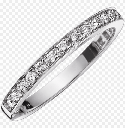 chance of love wedding band diamonds white gold - wedding ri Isolated Design Element in Transparent PNG