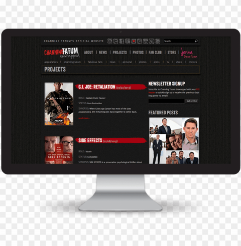 channing tatum unwrapped website - led-backlit lcd display Clear background PNG elements