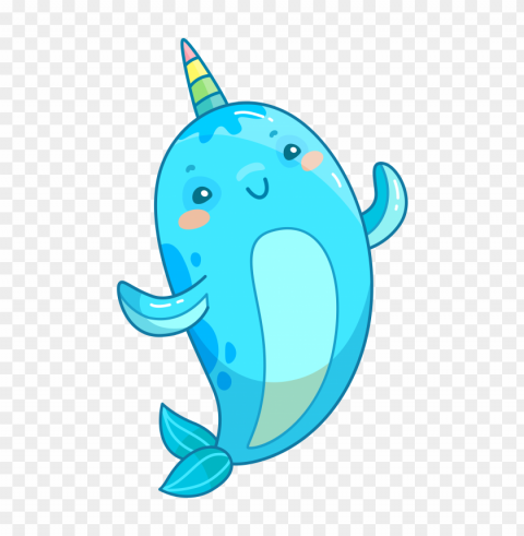Character baby fairy tale dolphin unicorn PNG transparent design bundle