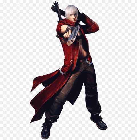 character breakdown - dante - dante devil may cry Isolated Artwork in Transparent PNG Format