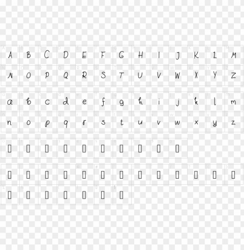 character map - font icons free ttf PNG with no background diverse variety