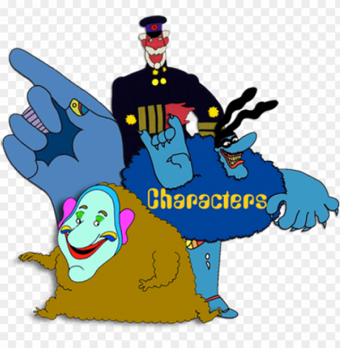 characters yellow submarine movie under the sea theme - beatles movie yellow submarine Transparent PNG images complete library