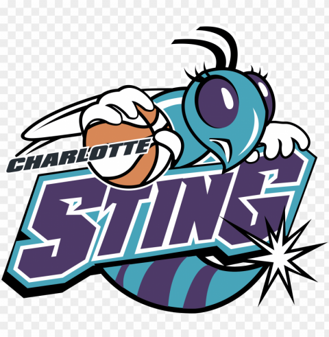 charlotte sting logo transparent - charlotte sting logo PNG Isolated Design Element with Clarity