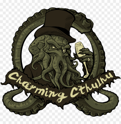 charming cthulhu tshirt12 hp lovecraft lovecraft - charming cthulhu Isolated Design in Transparent Background PNG