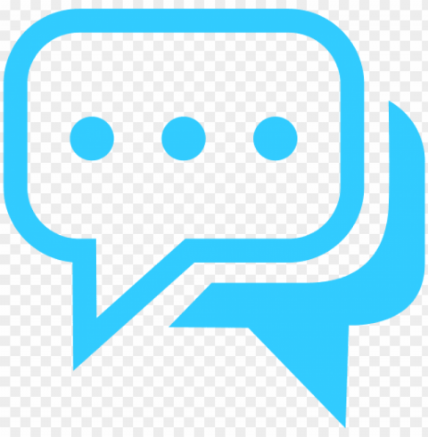 chat duo rounded square bubbles PNG Graphic Isolated with Clear Background