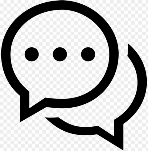 chat oval speech bubbles symbol comments - icon chat PNG images for graphic design