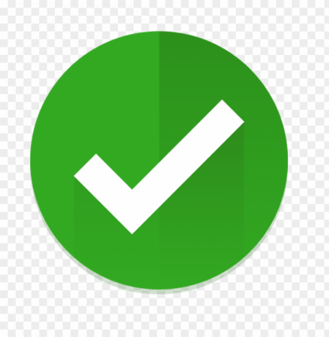 check mark green round vector icon No-background PNGs