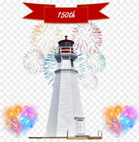 check-out the musical performance lighthouse keeper - fireworks on white background PNG files with alpha channel