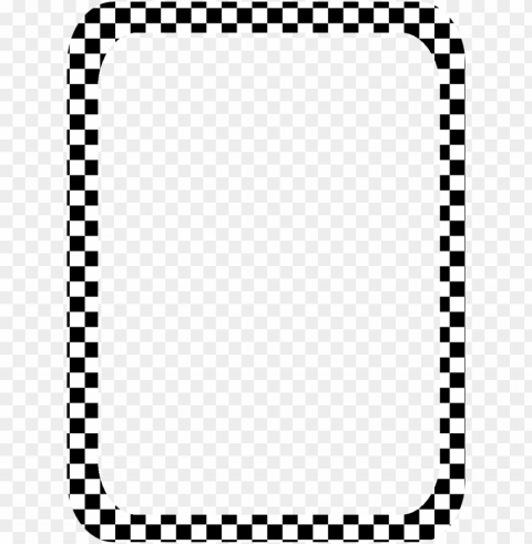 checkerboard clipart checkered flag - checkered border Isolated Item on Clear Transparent PNG