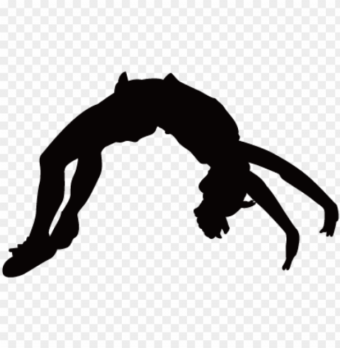 cheerleading stunts silhouette at getdrawings - tumbling clipart Transparent background PNG gallery