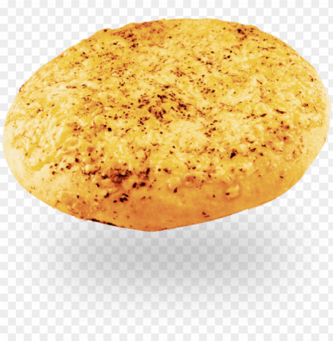 cheese herb & garlic mini pizza - garlic bread Isolated Item on Clear Background PNG