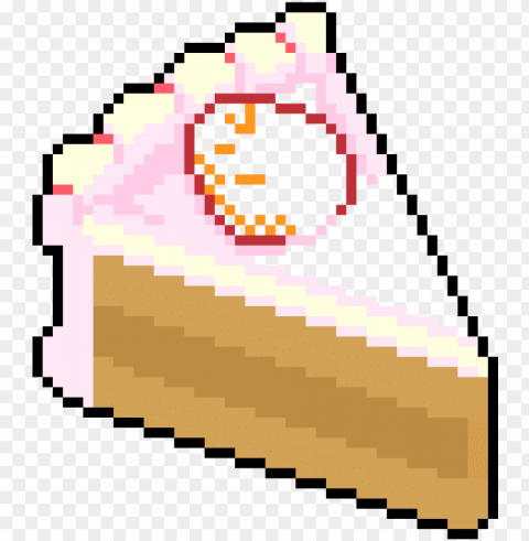cheesecake - transparent 8 bit cake PNG for overlays