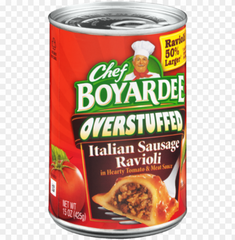 chef boyardee spicy beef ravioli in tomato Isolated Element on HighQuality PNG