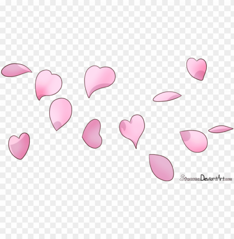 cherry blossom petals by stacona - draw cherry blossom petals Transparent Background PNG Isolated Art