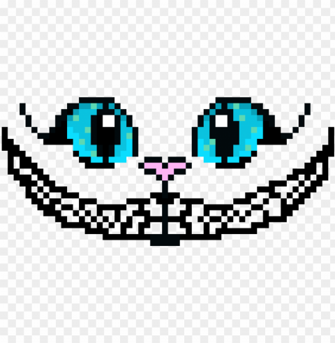 cheshire cat pixel art - alice in wonderland pixel art PNG file with no watermark
