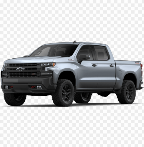 chevrolet silverado 1500 lt trail boss - 2019 chevy silverado white PNG Image with Isolated Element