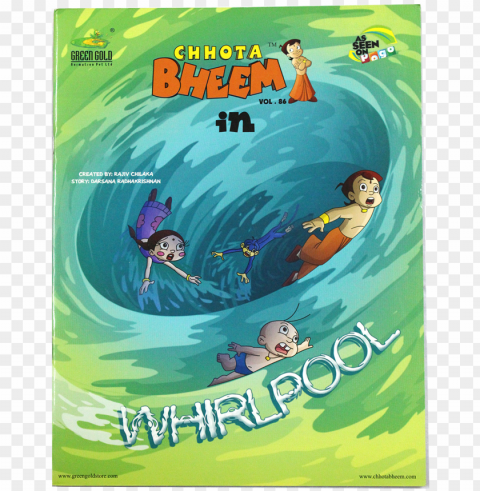 chhota bheem in whirlpool - chhota bheem in bubble tra PNG for blog use