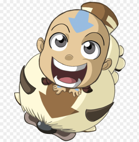 chibi aang and appa - appa PNG images with clear backgrounds