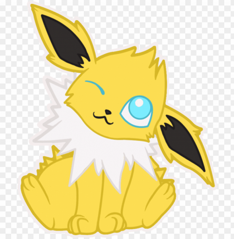 chibi jolteon pokemon sticker - cartoo PNG art PNG transparent with Clear Background ID 46fdd25b