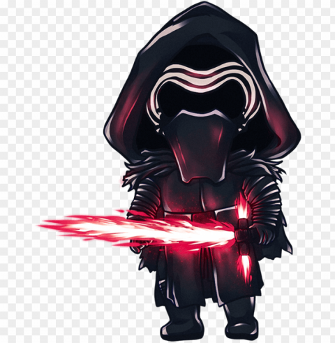 chibi kylo ren by tana - star wars chibi transparent PNG images with clear backgrounds