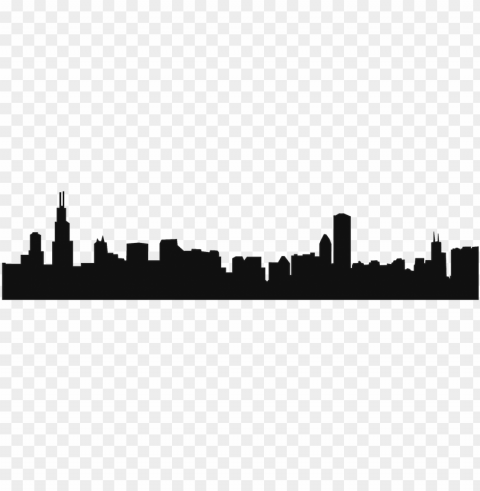 chicago city svg library stock - skyline Clean Background PNG Isolated Art PNG transparent with Clear Background ID f6bf22b6