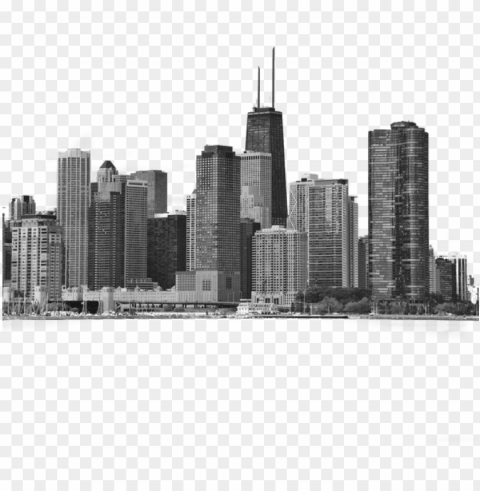 chicago city skyline iphone 6s clear case iphone 6 - poster deng's chicago city urban skyline black Transparent graphics PNG