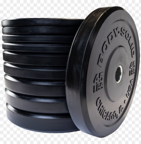 chicago extreme bumper plates - body-solid inc Isolated Object with Transparent Background PNG