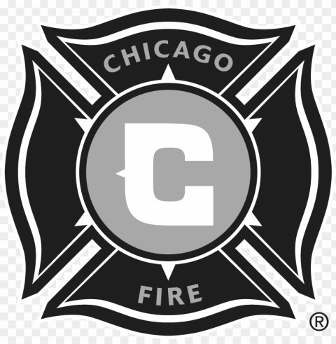 chicago fire soccer club logo black and white - chicago fire soccer j Background-less PNGs