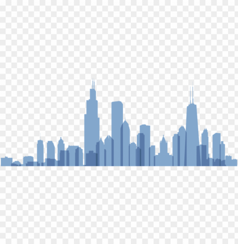 chicago clipart royalty free - chicago skyline no Clean Background Isolated PNG Icon